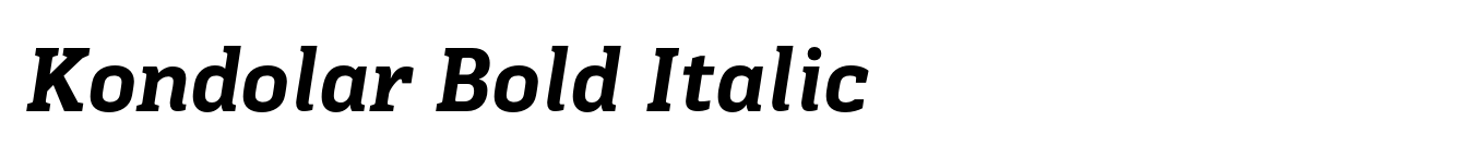 Kondolar Bold Italic